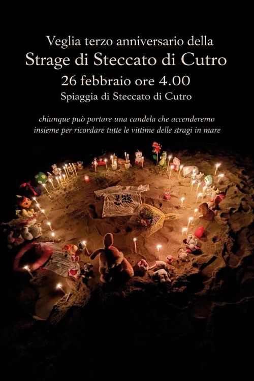 Veglia terzo anniversario della Strage di Cutro