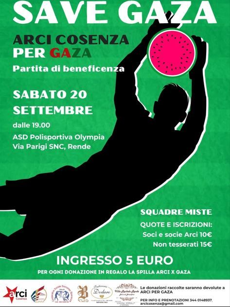 SAVE GAZA - Partita di beneficienza