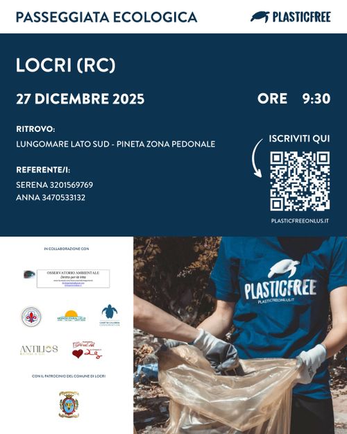 Passeggiata PlasticFree e dibattito su dune ed ecosistema - Locri