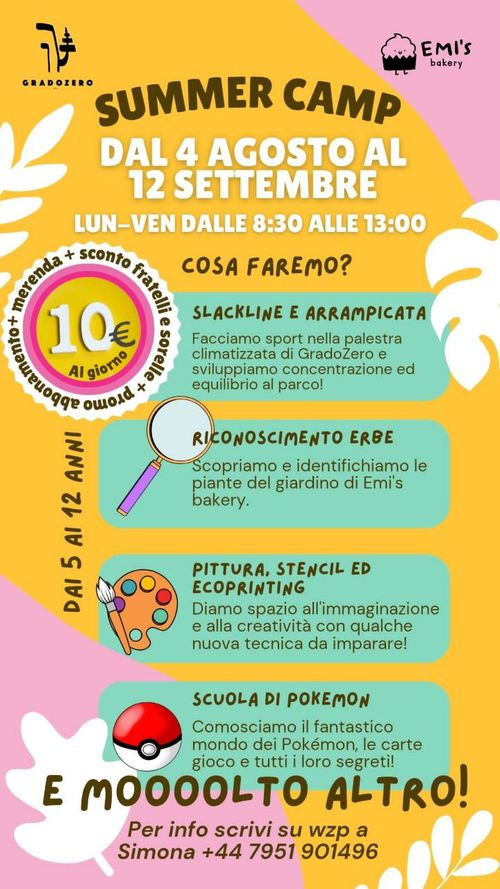 Summer Camp (dai 5 ai 12 anni)