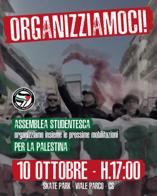 Assemblea studentesca per la Palestina