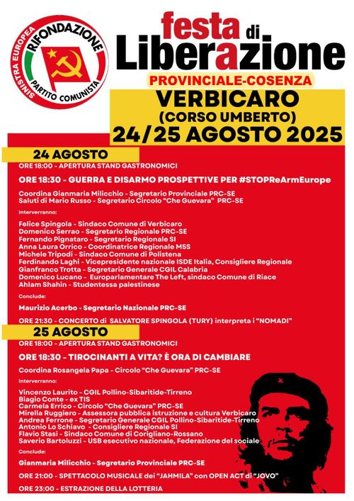 Festa Provinciale di Liberazione - Rifondazione Comunista