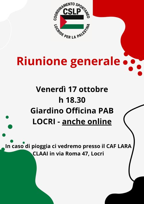 Riunione generale CSLP