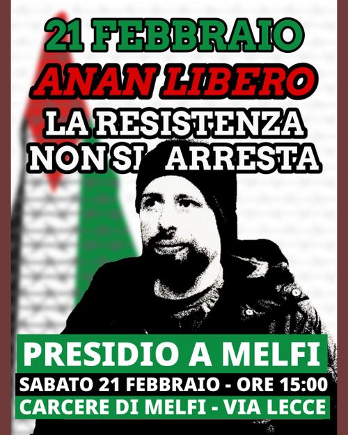 Presidio per Anan Yaeesh