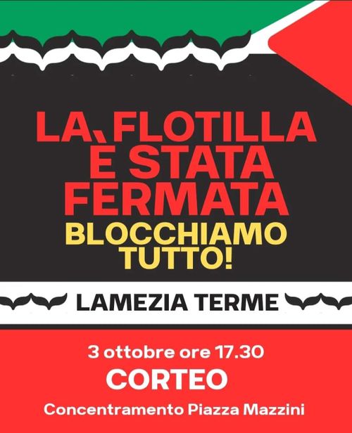Corteo per la Flotilla