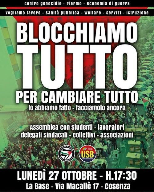 Blocchiamo tutto per cambiare tutto