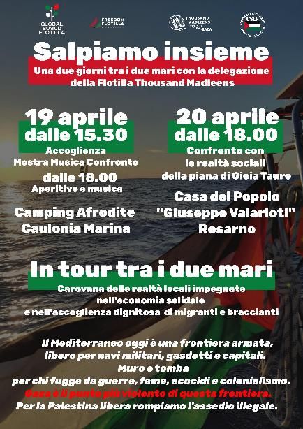 Confronto con delegazione Flotilla Thousand Madleens