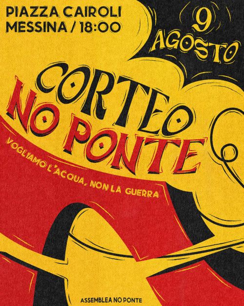 Corteo no ponte - vogliamo l'acqua non la guerra