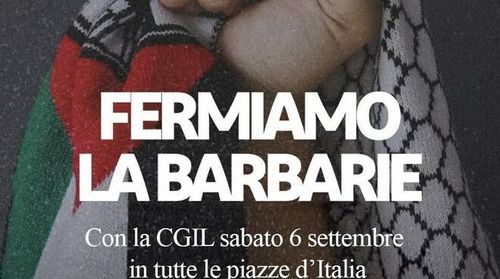 Presidio CGIL per Gaza