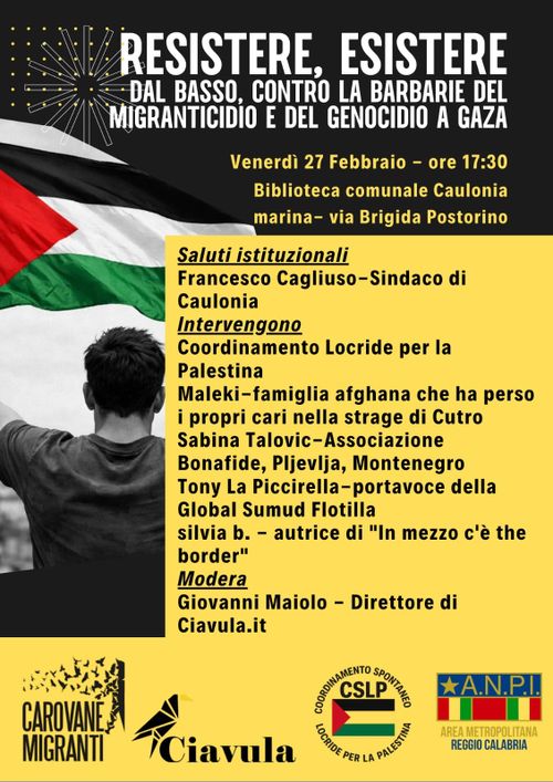 CAROVANE MIGRANTI-Resistere Esistere