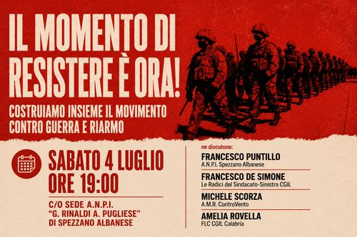 Dibattito su Guerra, Politiche di Riarmo e Militarizzazione sociale