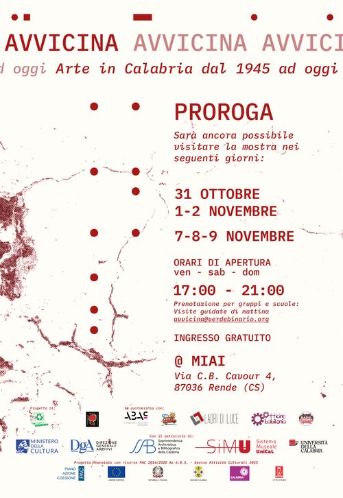 AVVICINA - Proroga mostra