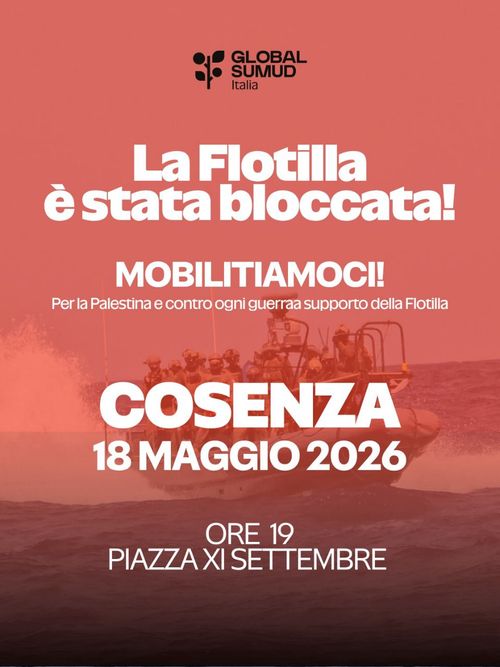 La Flotilla è stata bloccata! Mobilitiamoci!