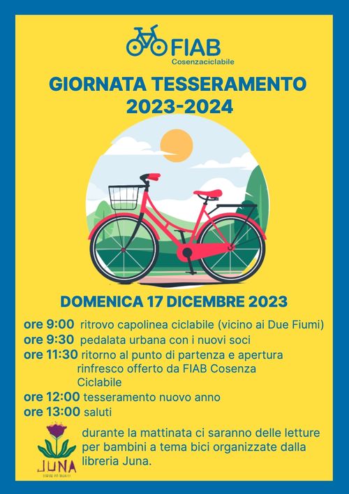 Pedalata di tesseramento FIAB COSENZA CICLABILE