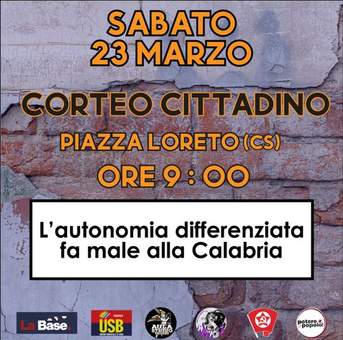 CORTE CITTADINO CONTRO L'AUTONOMIA DIFFERENZIATA