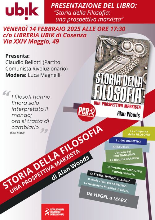 Presentazione del libro "Storia della Filosofia una prospettiva marxista"