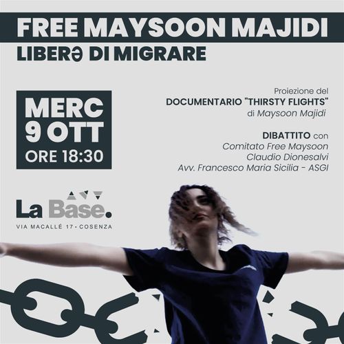 Free Maysoon Majidi - Liberɜ di migrare