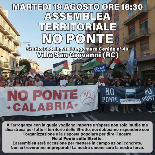 Assemblea territoriale NO PONTE