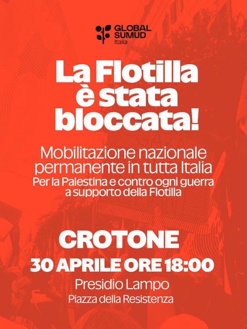 LA FLOTILLA È STATA INTERCETTATA - Presidio