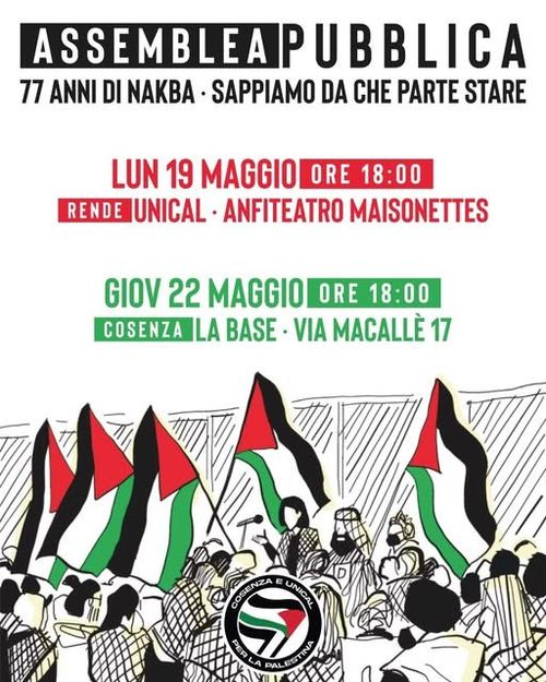 Assemblea Pubblica per la Palestina