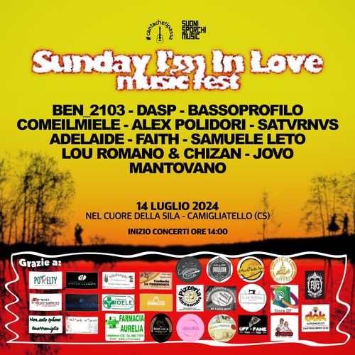 SUNDAY I'M IN LOVE FEST