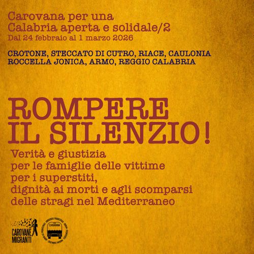 Carovana per una Calabria aperta e solidale