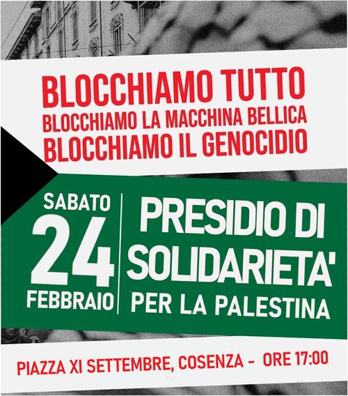 Presidio di Solidarietà per la Palestina - COSENZA