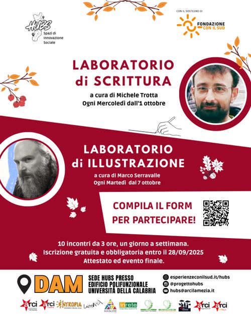 Laboratori Creativi HUBS - Scadenza iscrizione