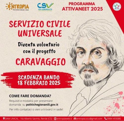 "Caravaggio" - Servizio Civile Universale con DAM Entropia