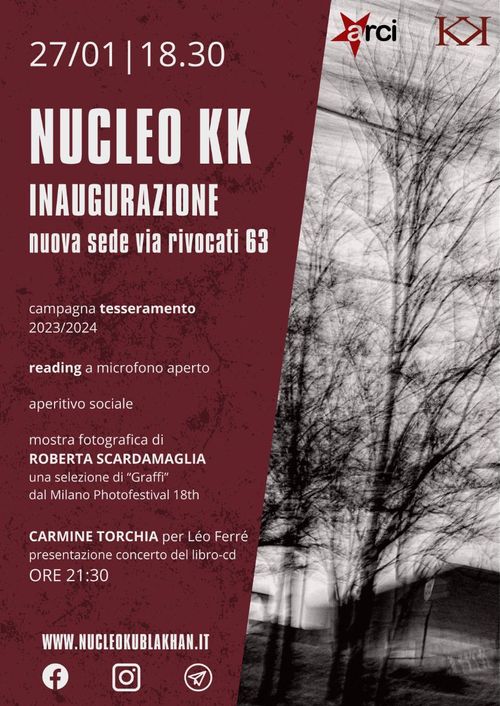 Nucleo Kubla Khan Inaugurazione Nuova Sede