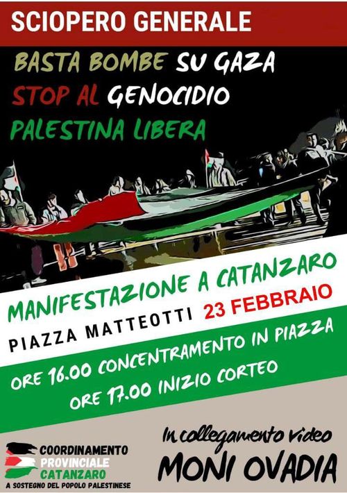 Sciopero generale per la Palestina - CATANZARO