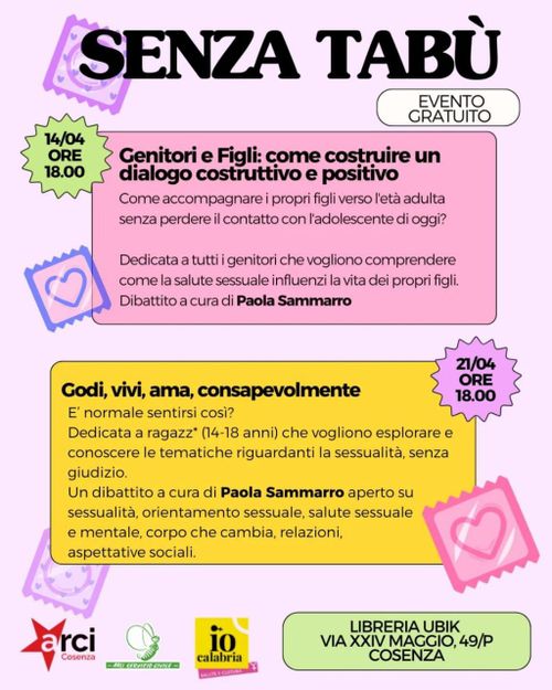 SENZA TABÙ - Incontro con genitori