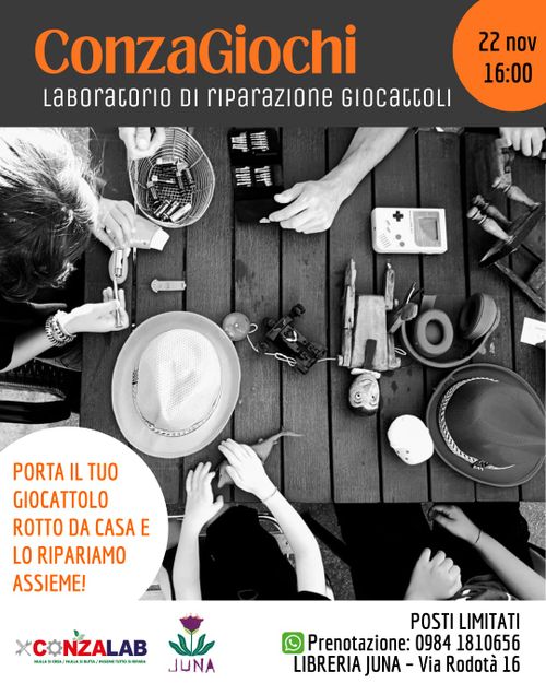 ConzaGiochi - laboratorio riparazione giocattoli
