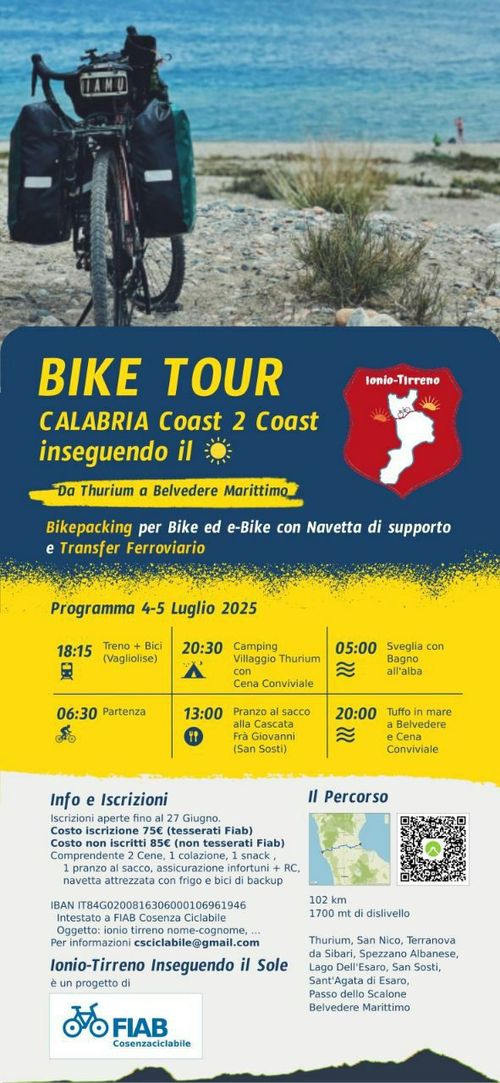 Traversata Ionio Tirreno - Inseguendo il sole