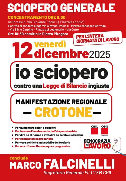Sciopero generale CGIL